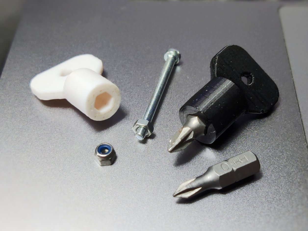 DrLex project: Mini Metric Nut and Hex-Bit Thumb Wrenches