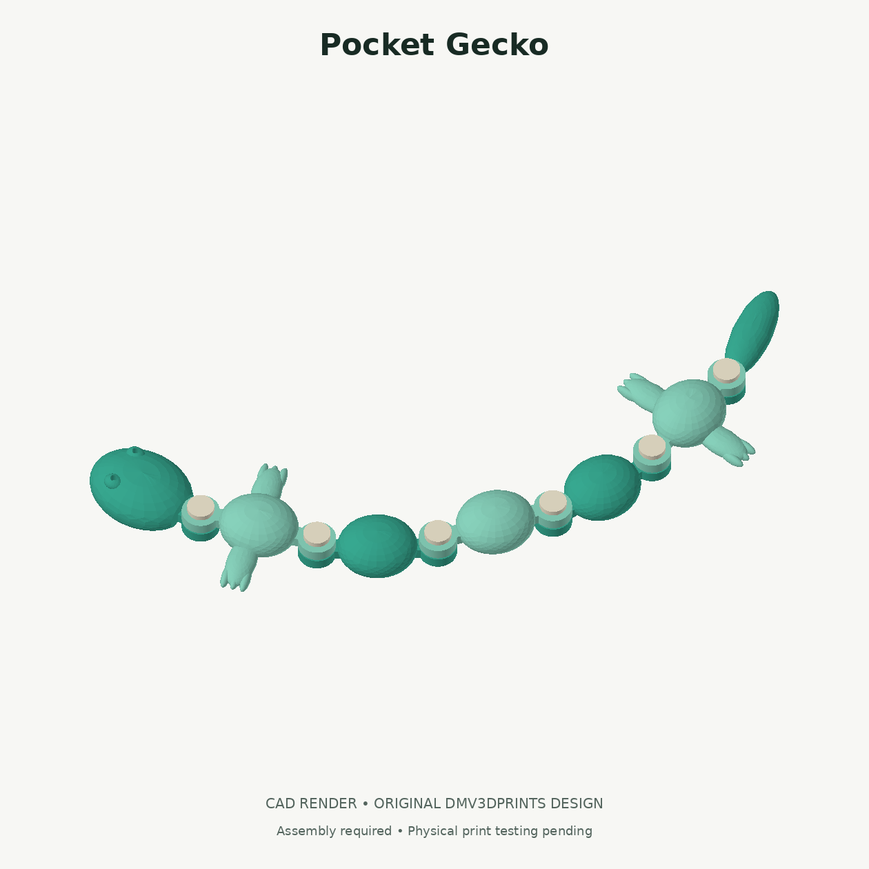 CAD render of Pocket Gecko