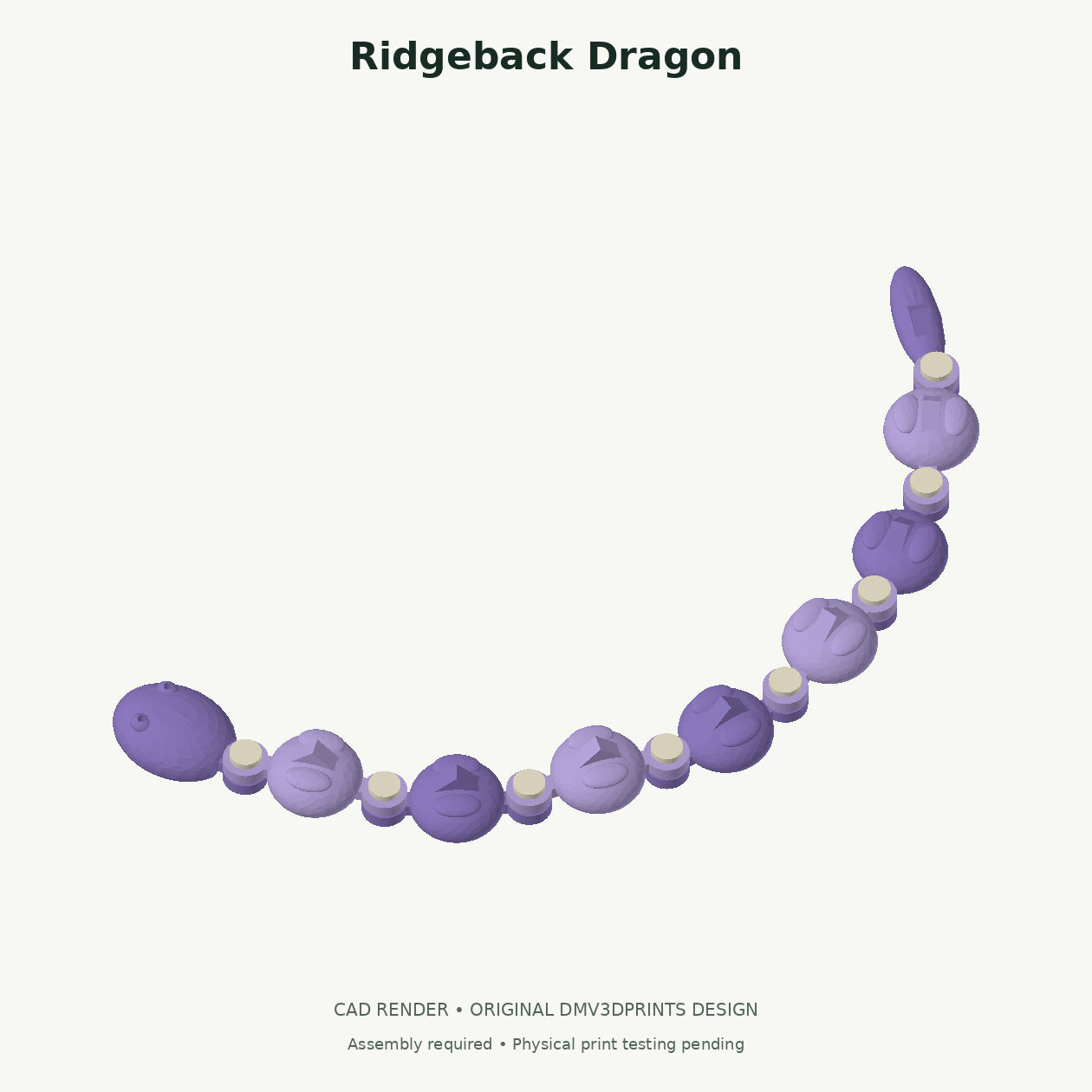 CAD render of Ridgeback Dragon