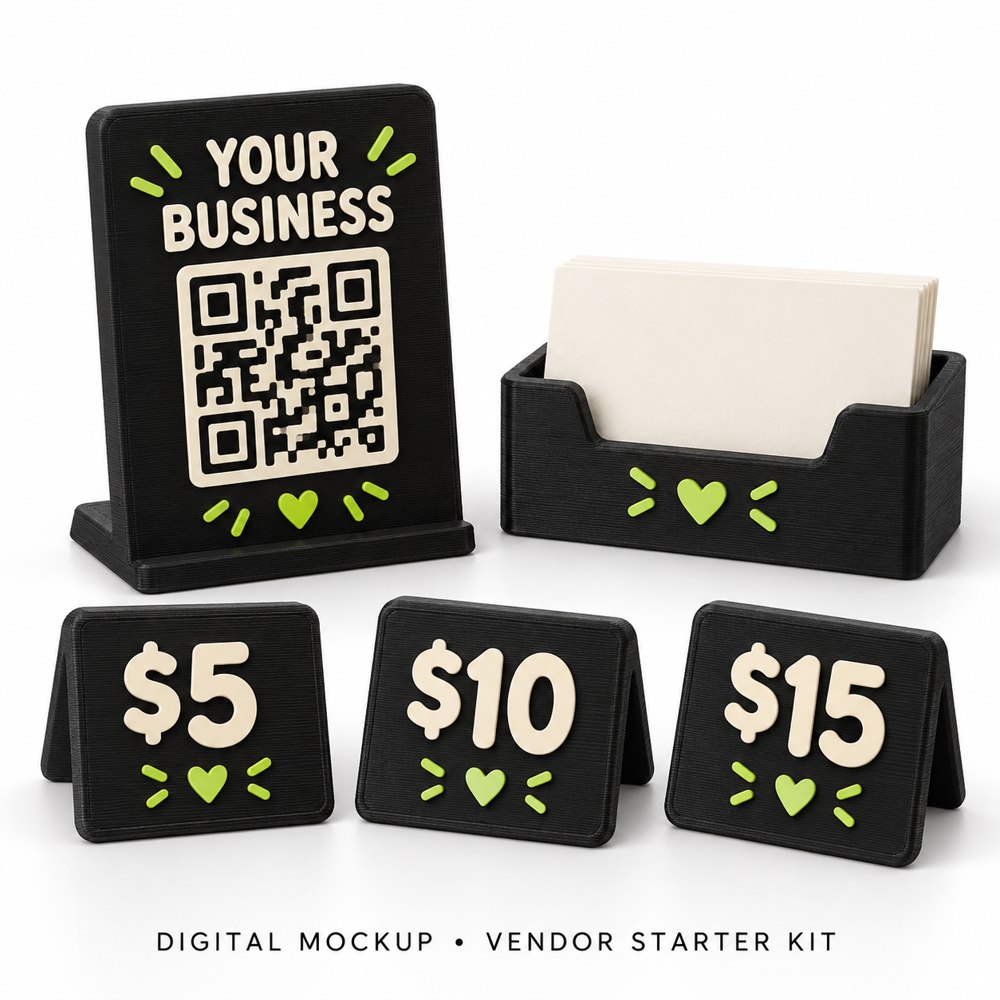 Digital mockup of Craft Vendor Starter Kit
